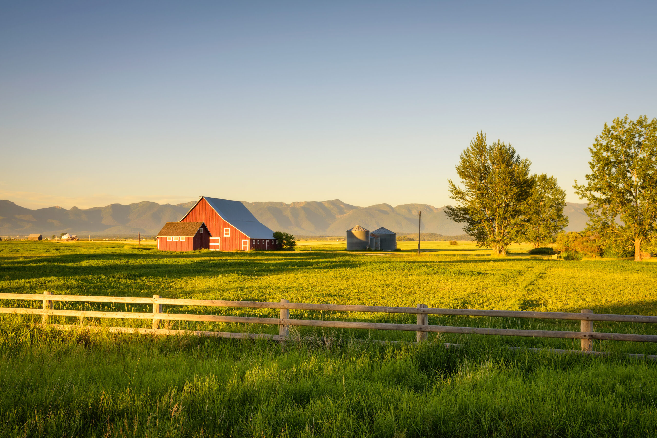picturesque barn style house and property in Montana
