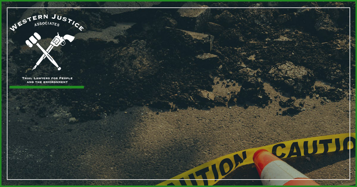 When is road debris potentially dangerous